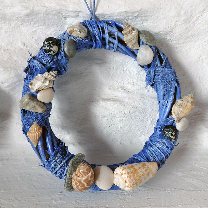 decorative seashell wreath