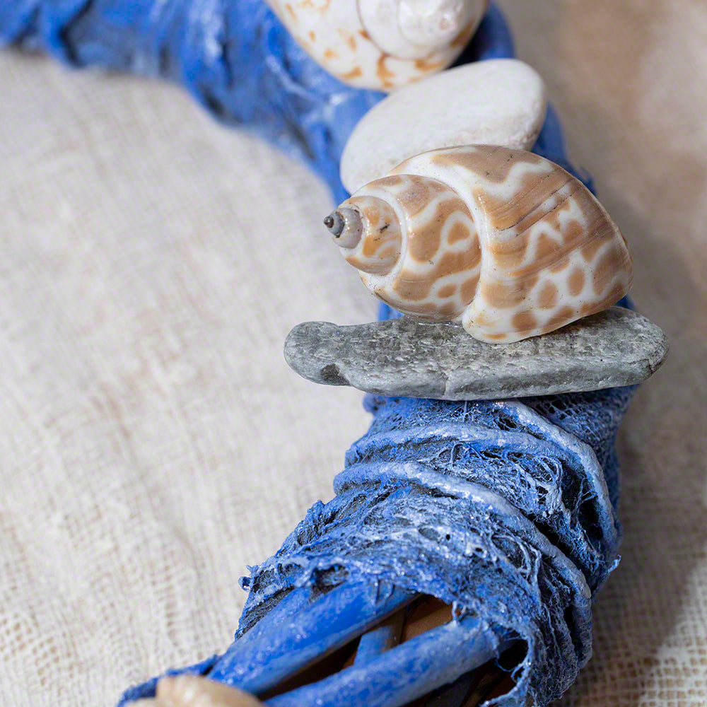 decorative seashell wreath