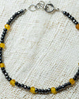 handmade bracelet hematite agate silver