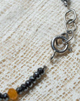 handmade bracelet hematite agate silver