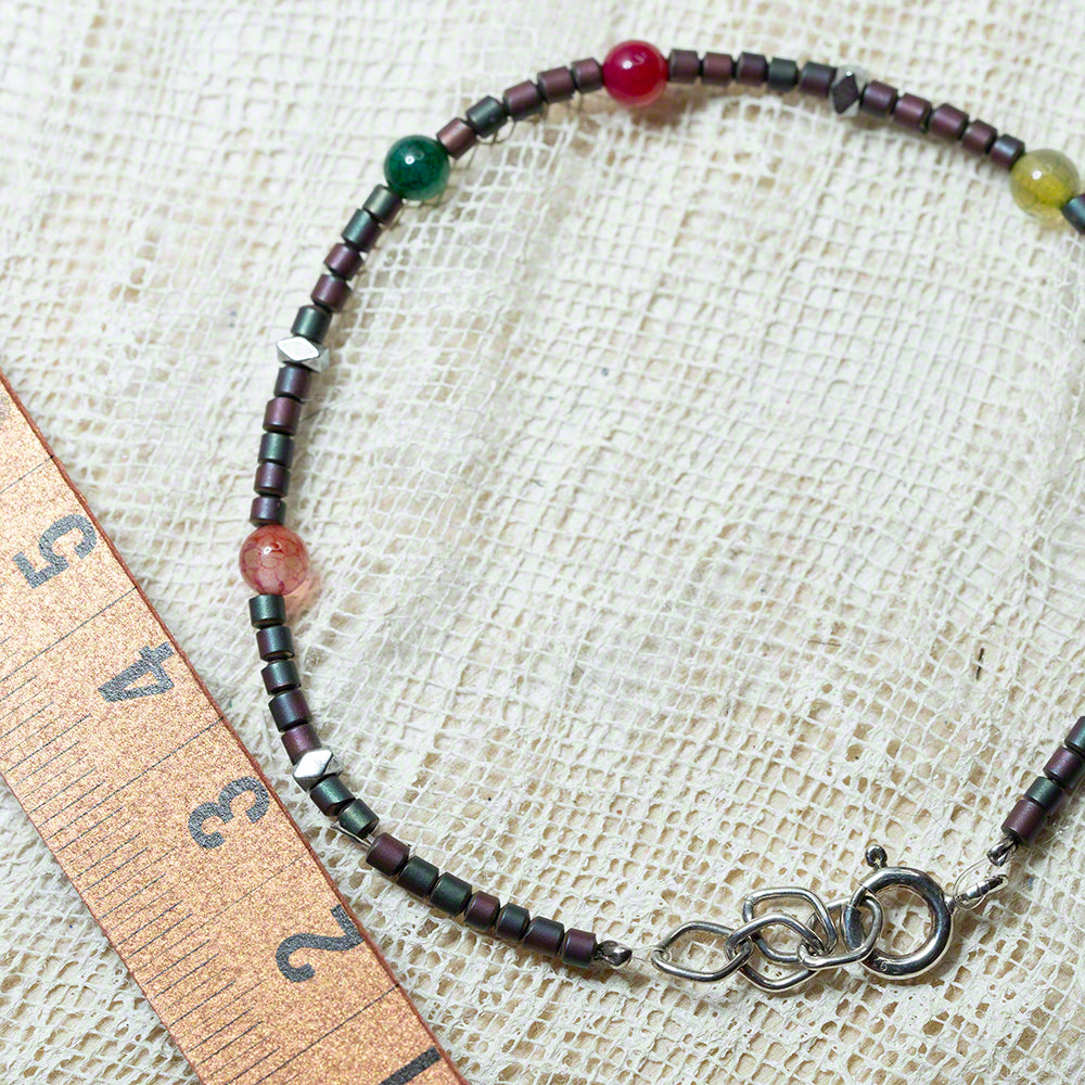 Hematite agate bracelet