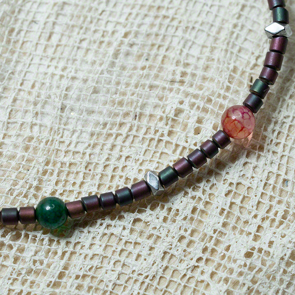 Hematite agate bracelet