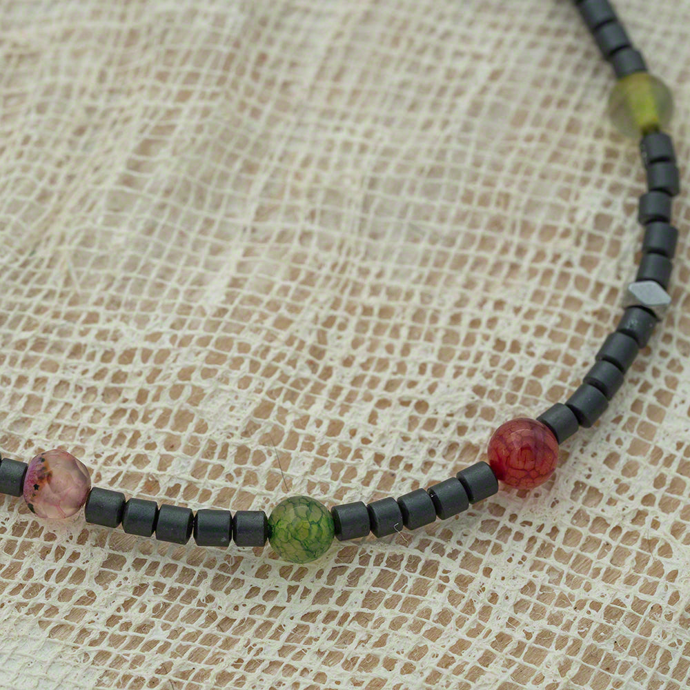 hematite agate beads bracelet