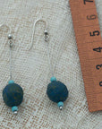 blue clay earrings
