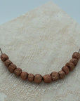 Necklace with handmade beads