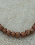 Necklace with handmade beads