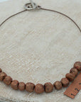 Necklace with handmade beads