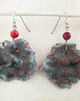 handmade clay earrings agate silver