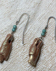 handmade clay earrings