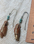 handmade clay earrings