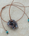 handmade clay pendant