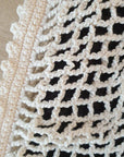 handmade crochet bag with lining