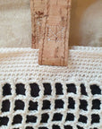 handmade crochet bag with lining