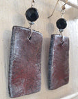 handmade clay earrings silver 925