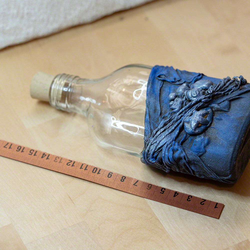 decorative bottle blue shades