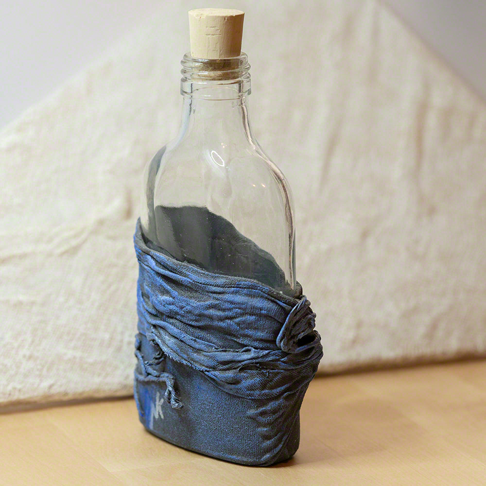 decorative bottle blue shades