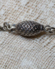 handmade gold iridiscent clay nacklace