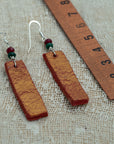 clay earrings silver 925 agate