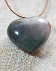 stone heart pendant