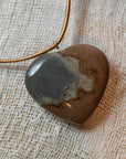 natural heart pendant