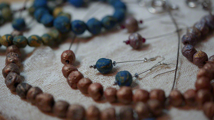 handmade clay beads jewelry