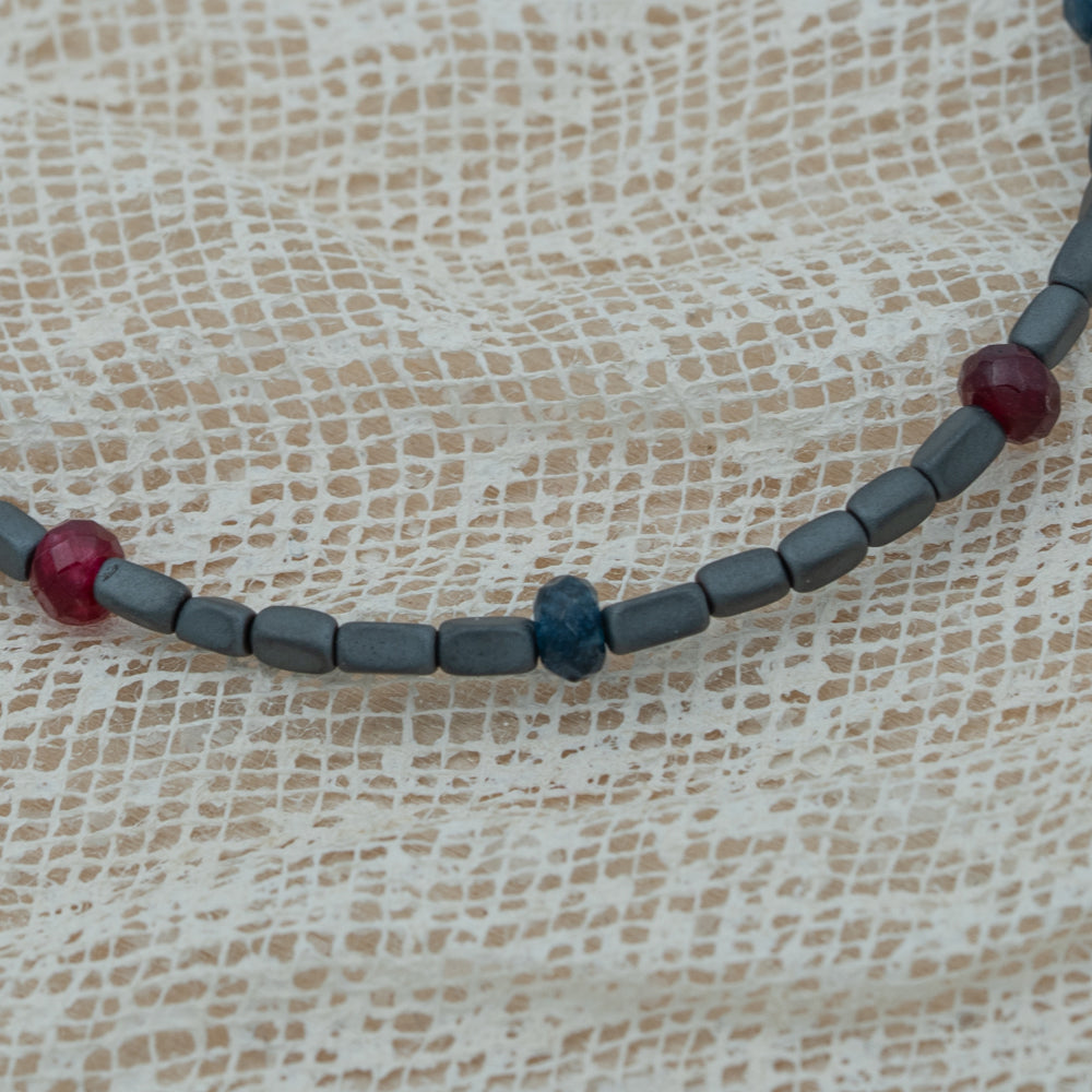 Hematite agate bracelet