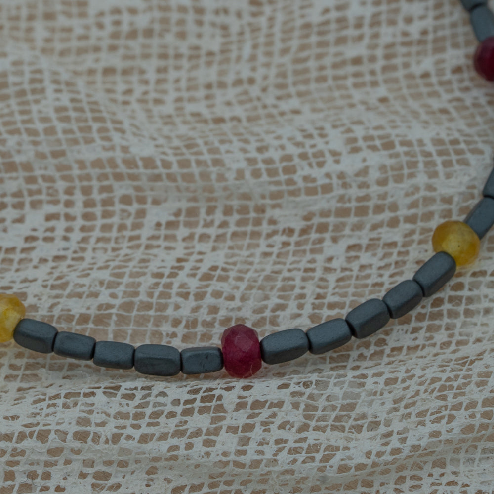 Hematite agate bracelet