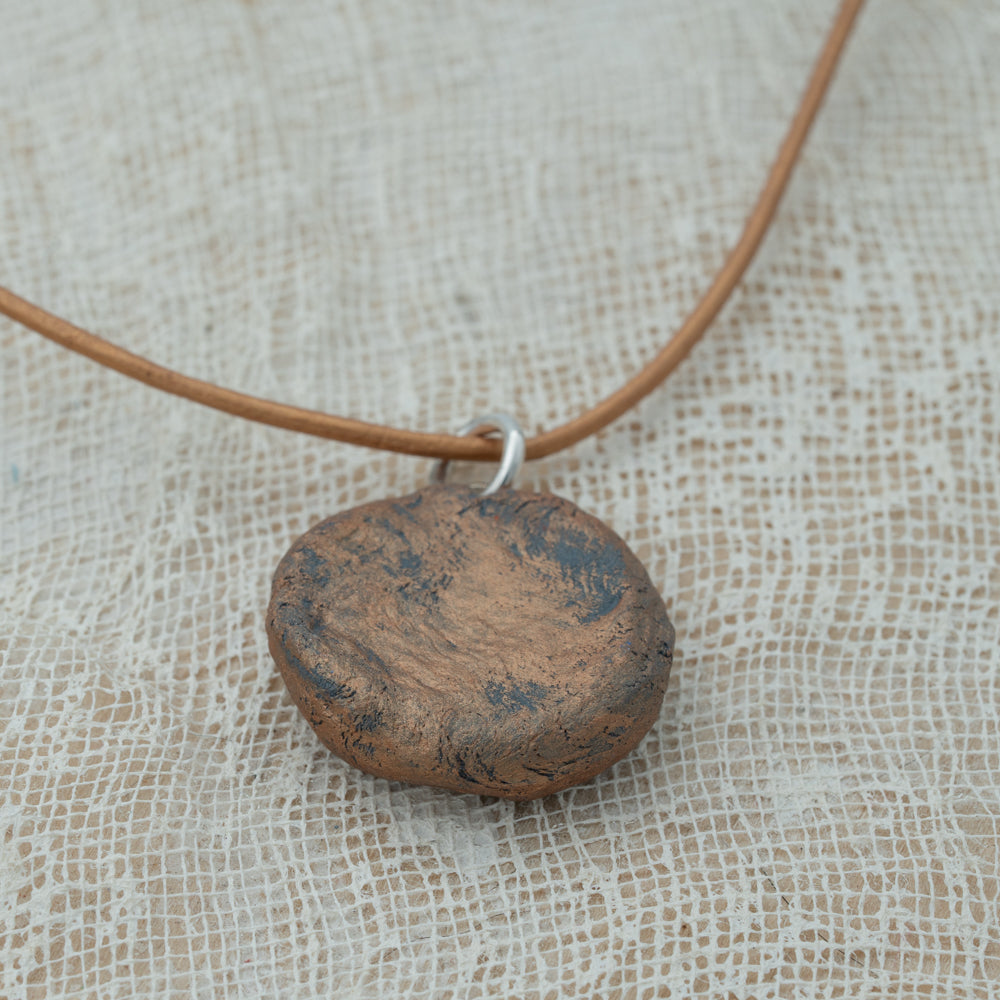 Handmade clay pendant