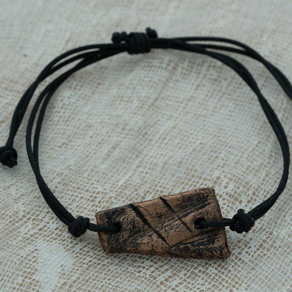 unisex bracelet with clay