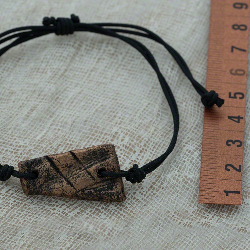 unisex bracelet with clay