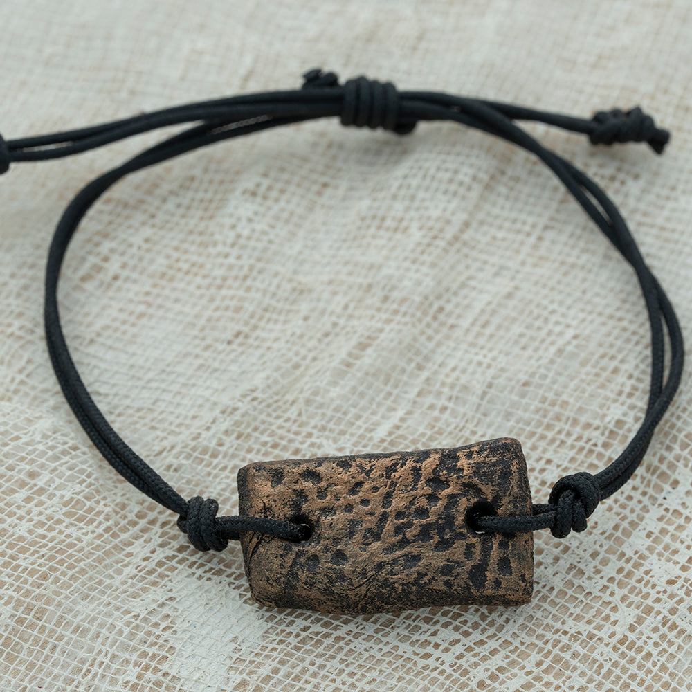 handmade clay unisex bracelet