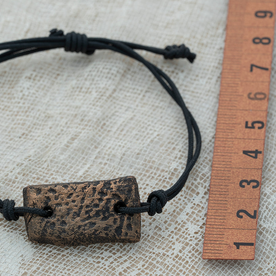 handmade clay unisex bracelet