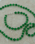 green agate hematite bracelet pendant