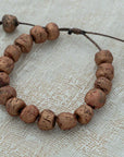 clay bracelet with handmade beads