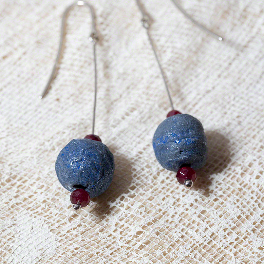 handmade clay beads earrings