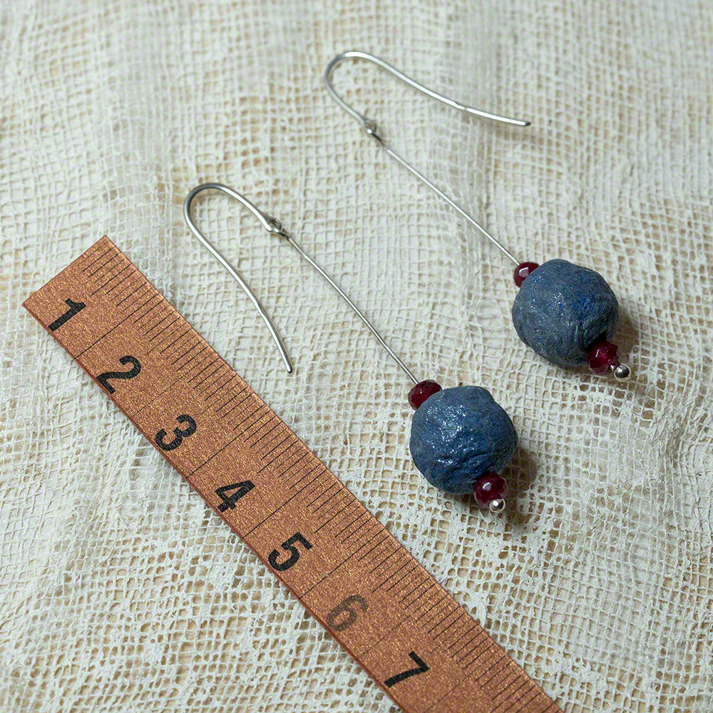 handmade clay beads earrings