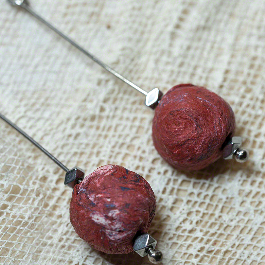 earrings handmade clay beads