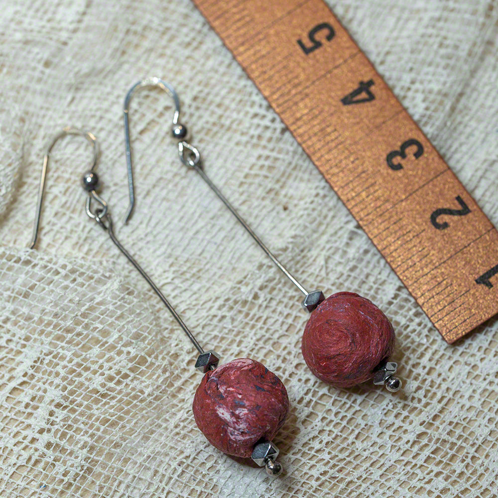 earrings handmade clay beads