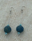 blue clay earrings 