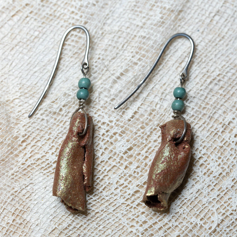 handmade clay earrings