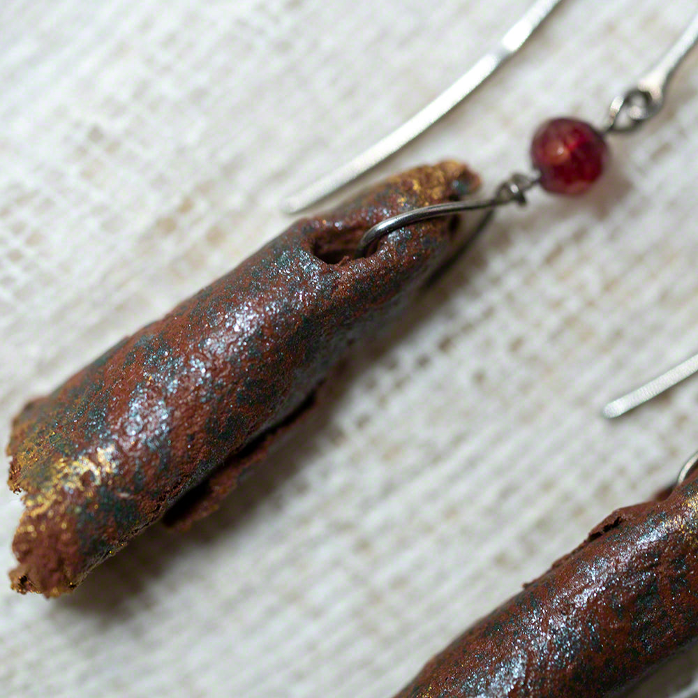 handmade clay earrings