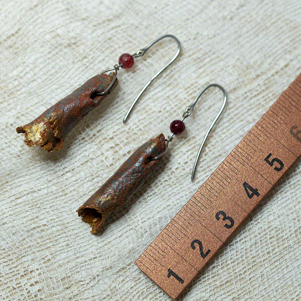 handmade clay earrings