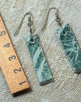 Clay earrings  in green shades