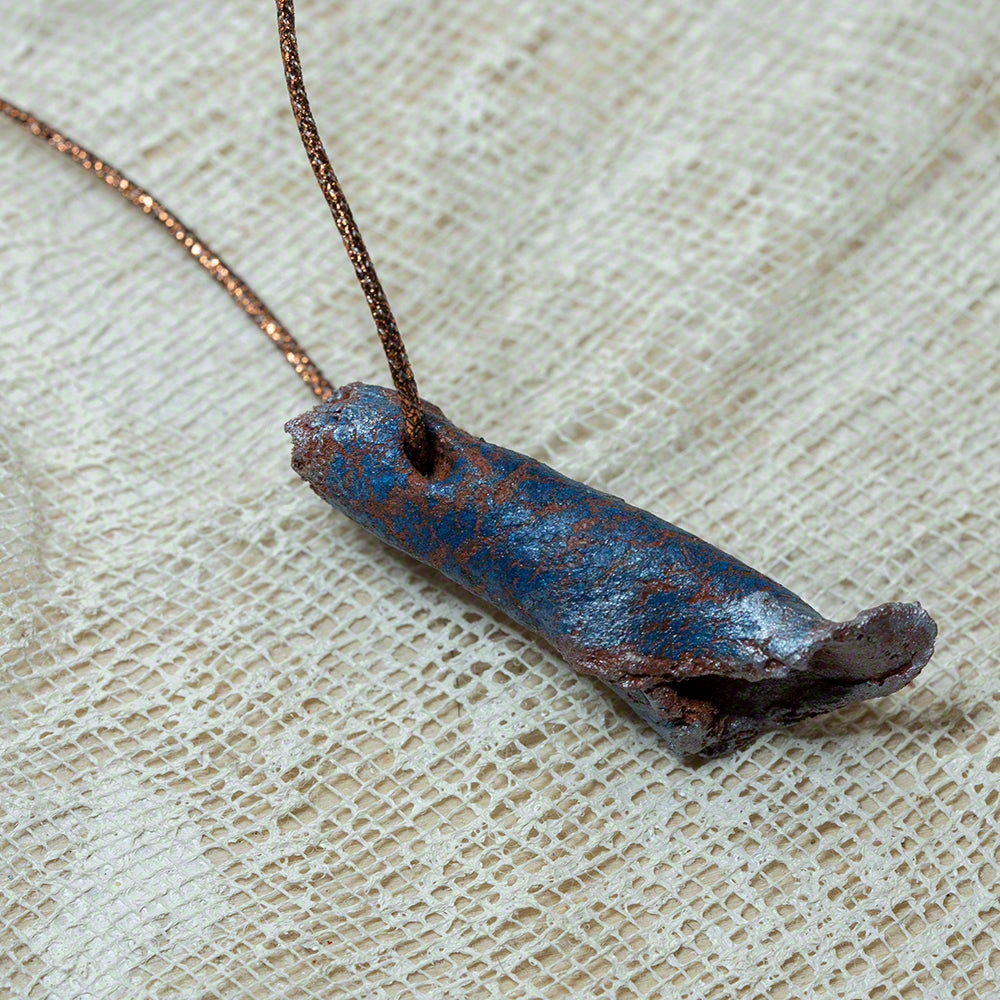 handmade clay pendant