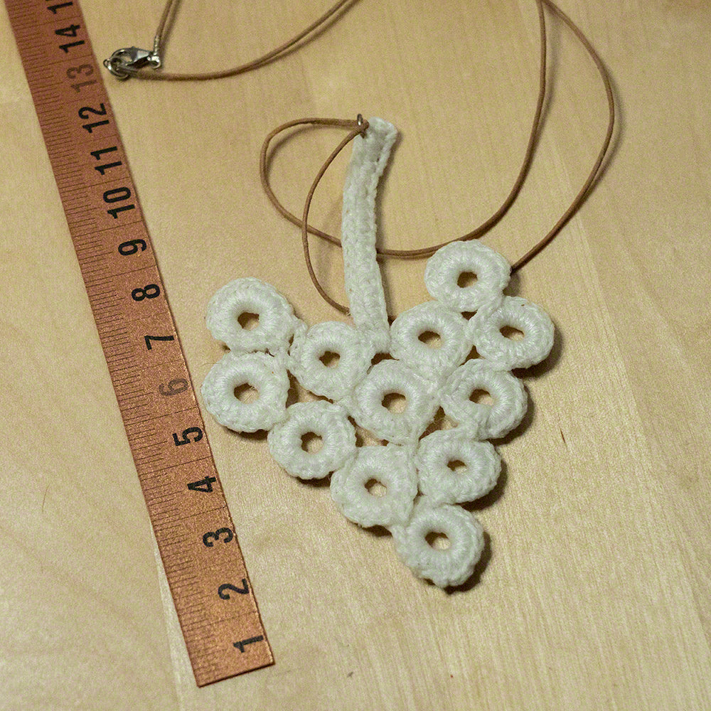 crochet pendant grape