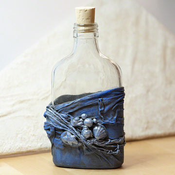 decorative bottle blue shades