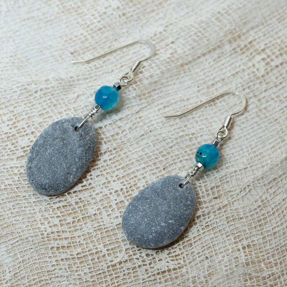 sea pebble earrings