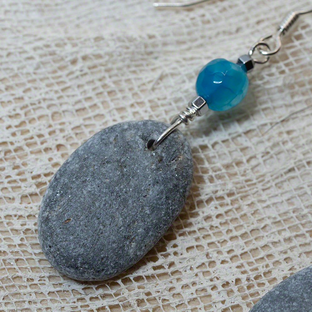 sea pebble earrings