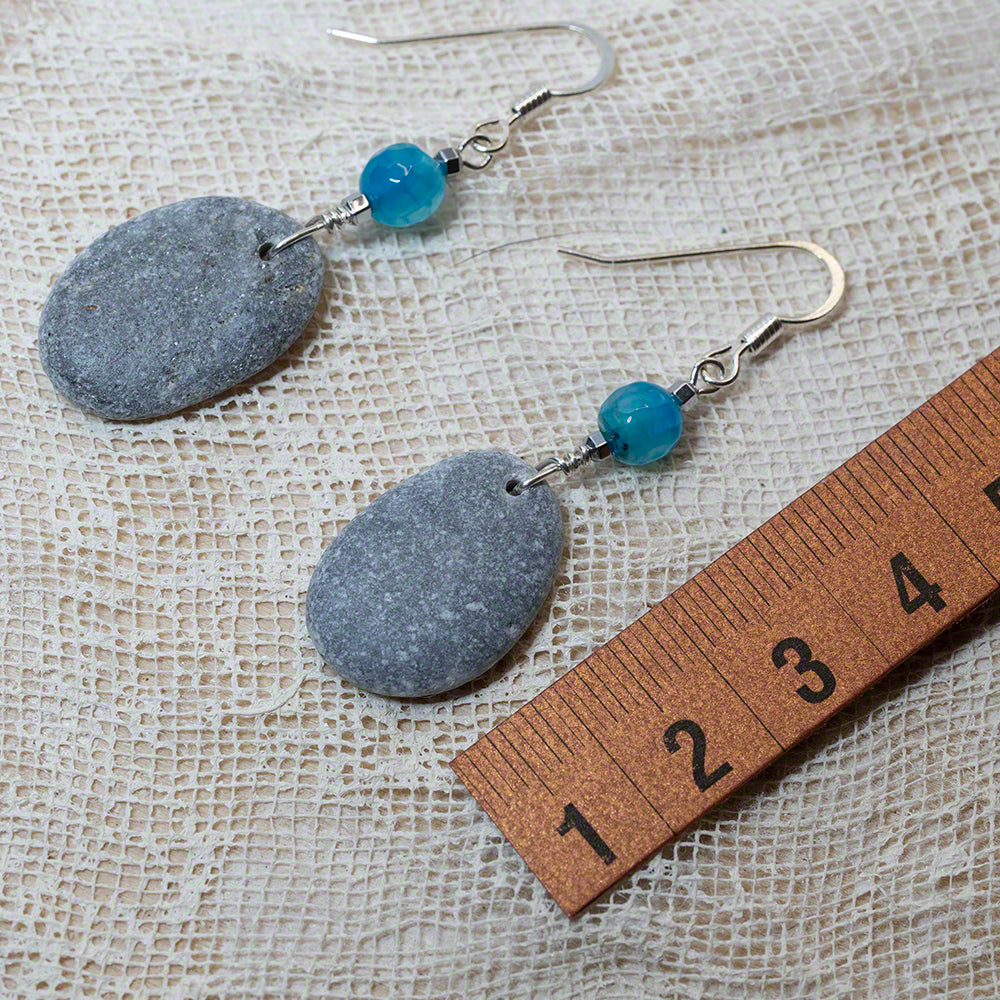 sea pebble earrings