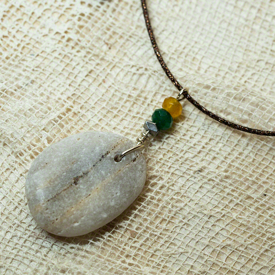 sea pebble pendant
